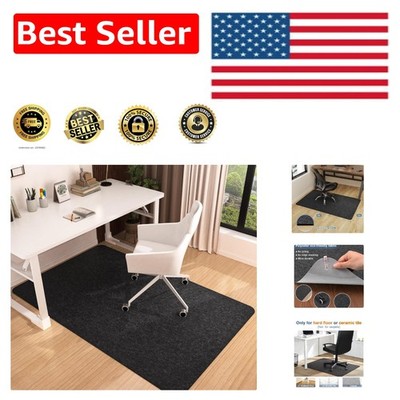 Durable 55''x35'' Polyester Office Chair Mat - Safe & Pet-Friendly Floor Protector