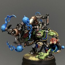 Orks Big Mek With Shokk Attack Gun Warhammer40k Pro Painted Miniature Commission