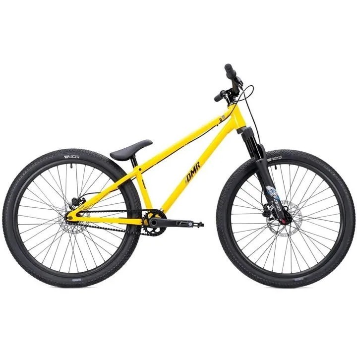 DMR Sect Pro 26" Wheel Hydraulic Brakes Single Speed Jump Bike Dakar Yellow A