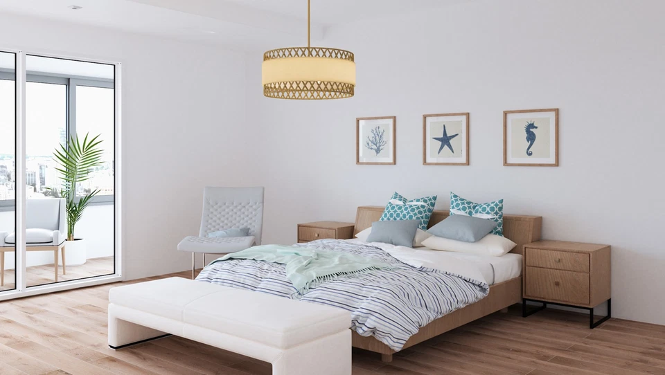 Colgante Quoizel KAT2824 Kate 5 Luces 24"W - Dorado Foto 3 de 4