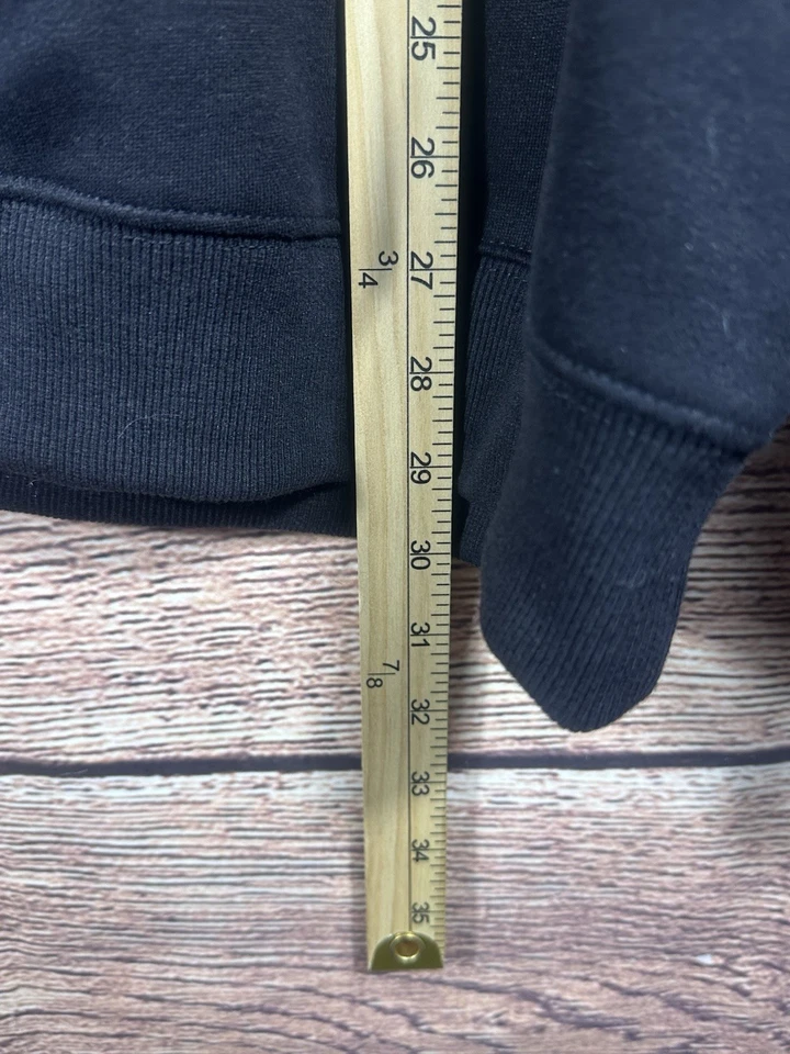 White Fox Sweater Women's L/XL Black On Logo Print Crew Neck Project 5 - Image 4 of 4