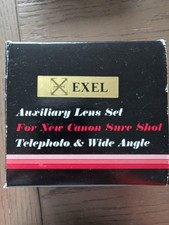 EXCEL AUXILIARY LENS SET for Canon Sure Shot Telephoto Wide Angle - Never Used