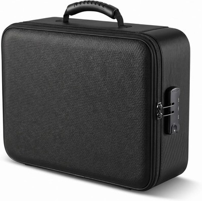 Fireproof Document Box (soft-Shell) with Lock, 5200°F Fireproof for Important
