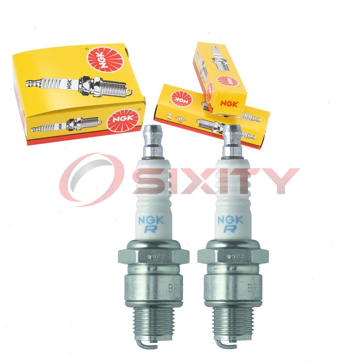 2 pc NGK 1507 BR6HS BLYB Standard Spark Plugs for WR7AC WR7A W20FSRU W20FSR cc