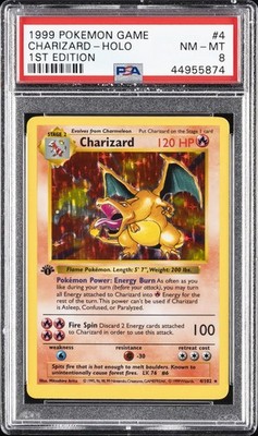 1999 POKEMON BASE SET 1ST EDITION #4 CHARIZARD-HOLO PSA 8 | eBay