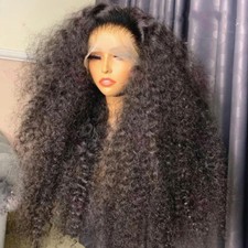 13x6 Hd Lace Frontal Wig Wave 250 Density Curly Human Hair 100 Preplucked Wigs