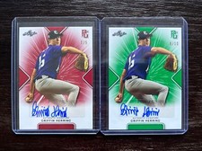 Griffin Herring LSU TIGERS 2021 Leaf Perfect Game auto Autograph Lot X2