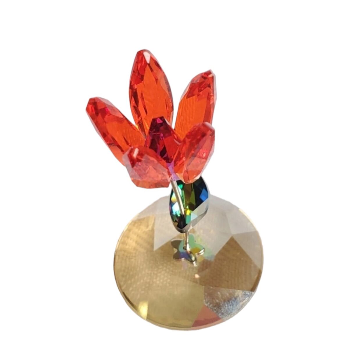 Swarovski Crystal KIM Tulip Flower Mint in Box 1016548 Swarovski Crystal KIM Tulip Flower Mint in Box 1016548