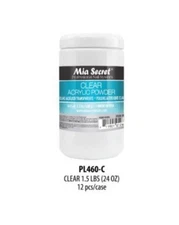 Mia Secret Nail System Clear Acrylic Powder 1.5 lbs / 680 g