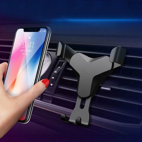 Black Gravity Car Air Vent Mount Stand Cradle GPS Cell Phone Holder Universal - Photo 11 sur 12
