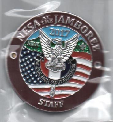 2017 Nat. Jamboree NESA Staff Hiking Stick Medallion, Mint in Pkg!