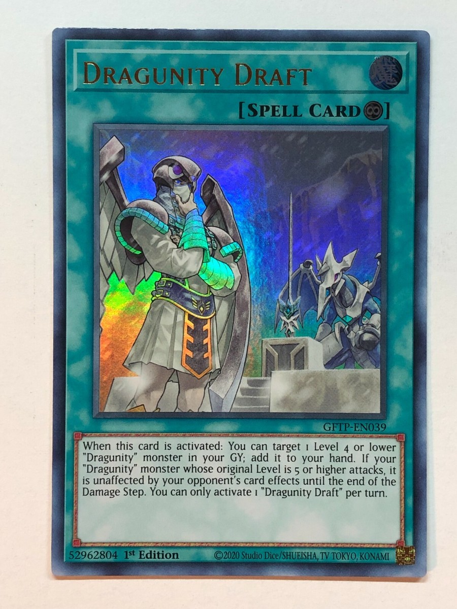 Yugioh Ghosts From the Past Dragunity Draft GFTP-EN039 Ultra Rare NM/M