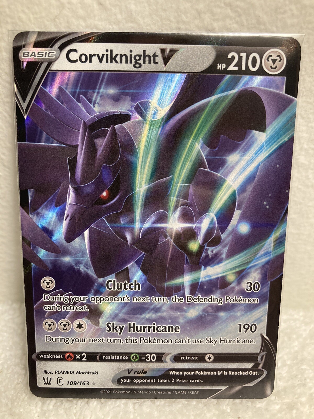 Corviknight V 109/163 Ultra Rare Battle Styles Pokémon TCG NM Trading Card