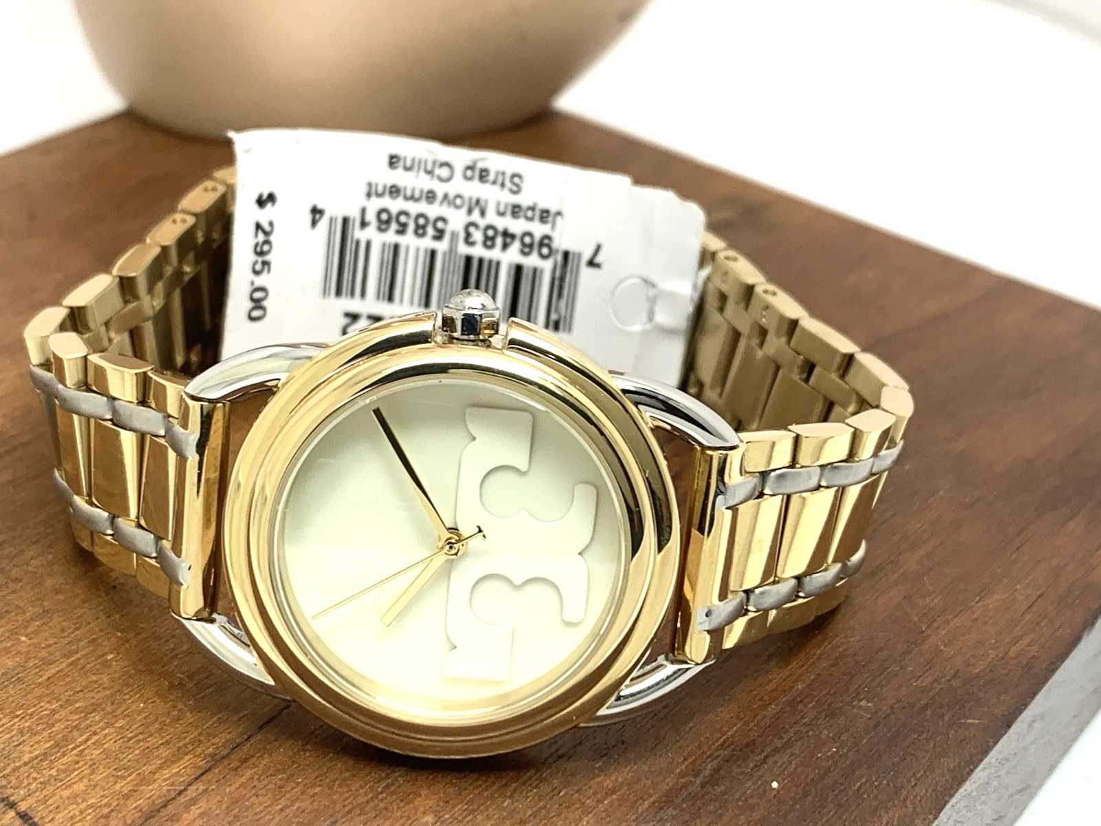 Orologio Donna Tory Burch TBW7222 Miller Quarzo Quadrante Crema Acciaio Bicolore 32mm