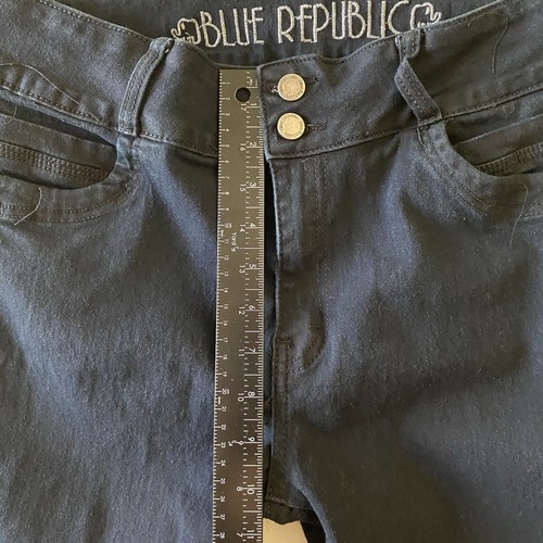 Blue Republic Jeans Girls Size 17 Dark Wash Skinny Stretch Denim - Picture 5 of 10