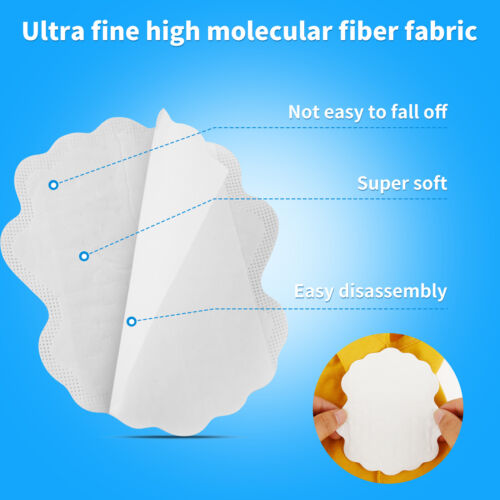 200Pcs Armpit Sweat Pads Comfortable Underarm Sweat Pads Non Visible S✉