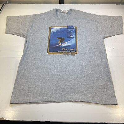 THE REAL ESSENCE OF SURFING SURF TEE T SHIRT Mens XL Gray | eBay