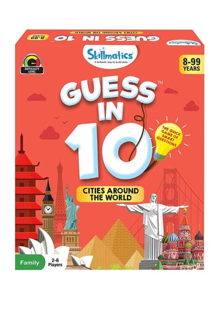 Skillmatics Card Game : Guess in 10 Cities Around The World | Gifts for Ages 8 a