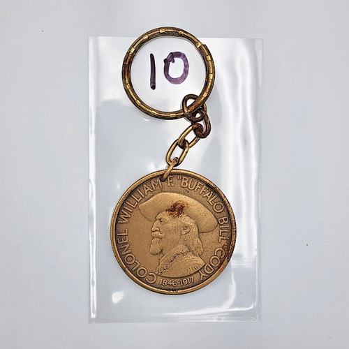 1977 COLONEL WILLIAM F "BUFFALO BILL" CODY - WAPITI RANGER STATION KEYCHAIN COIN - Picture 20 of 27
