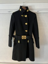 Versace Coat Runway Black Fall/winter 2011 Size 40it Rare - Hard To Find