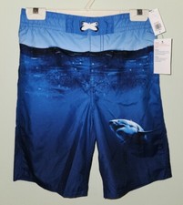 Old Navy Boys XL 14-16 Boardshorts Swim Trunks Bottoms Sharks Ocean 42523
