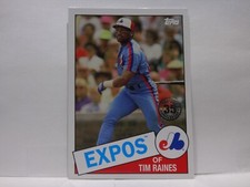 2020 #85TB-24 Tim Raines Topps Update 1985 Baseball 35th Anniversary Montreal