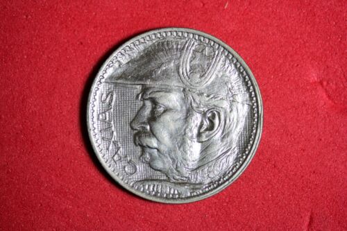 1935 Brazil Duke of Caxias 2000 Reis Silver Coin #M19508 - Picture 1 of 2