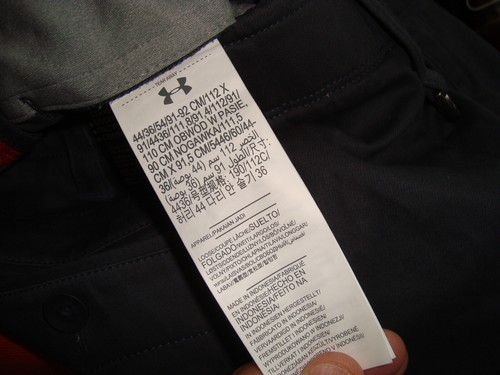UNDER ARMOUR STRAIGHT COTTON BLEND GRAY PANTS SIZE 44 X 36 BNWT@$79.99 - Picture 16 of 18