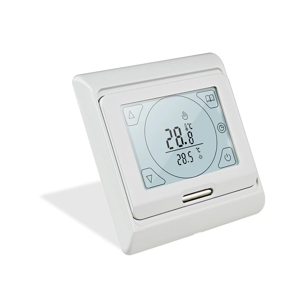 LCD Floor Heating Thermostat 16A Touch Screen Room Warm Temperature  Controller | eBay