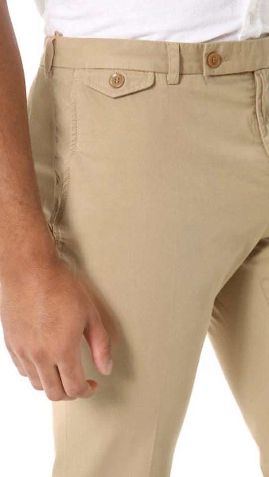 Pantalón CHINO TALLADO Beige Oscuro FICELLE Slim (31) Foto 2 de 4