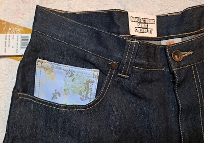 Vintage Johnny Blaze Jean Shorts Tiger Dragon 38x14 1/2 Vintage Johnny Blaze Jean Shorts Tiger Dragon 38x14 1/2