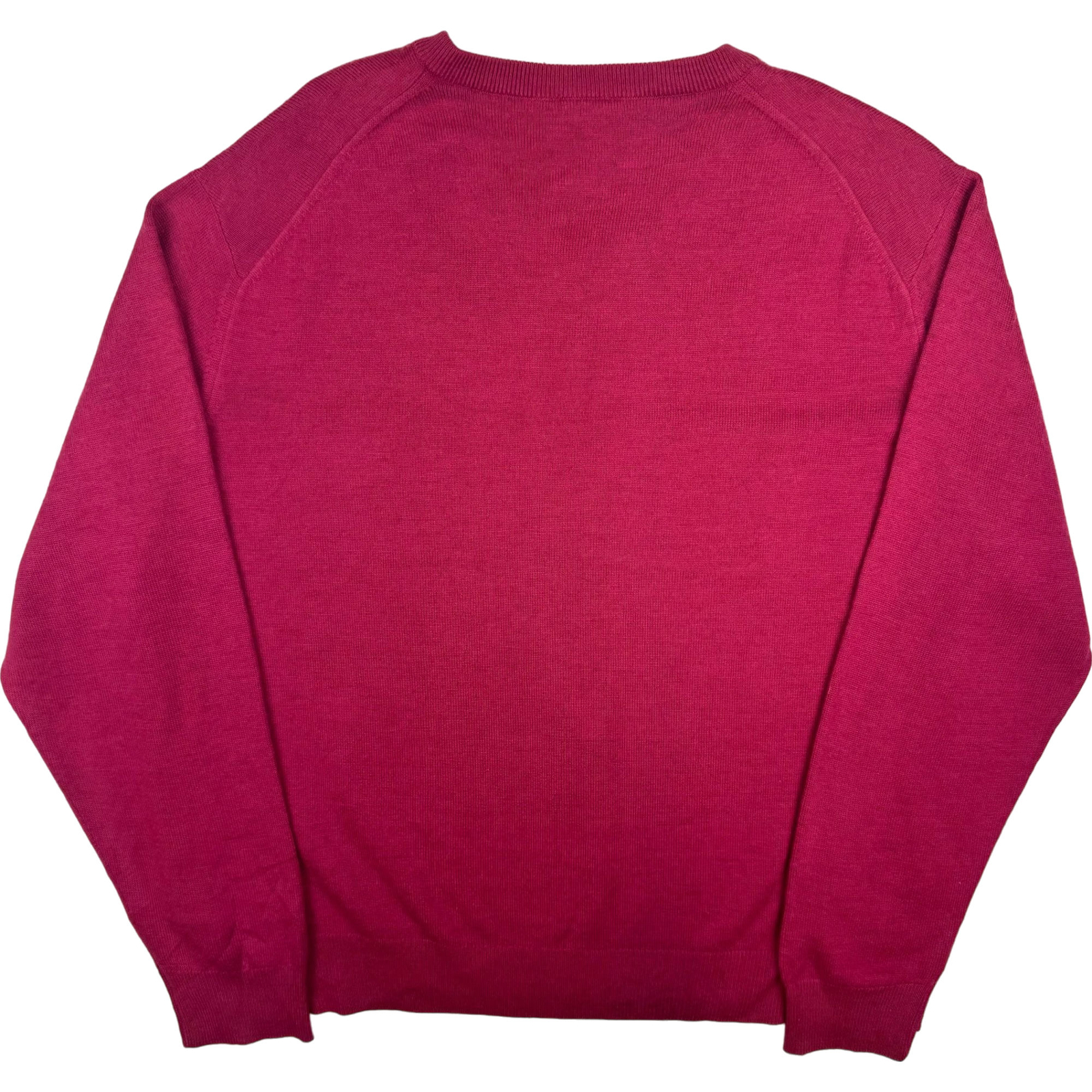 Lacoste V-Neck Knitted Sweater Men's Small Pink Wool Acrylic Blend image 2