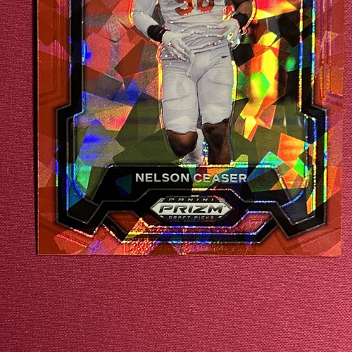 2024 Panini Prizm Draft Picks - Red Ice Prizm #156 Nelson Ceaser - Picture 3 of 6