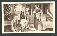 Holy card antique de Santa Marta estampa image pieuse santino