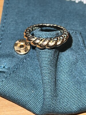 ana luisa◆シルバー*ロープスリムリング*ROPE SLIM SILVER Ana Luisa Twist Rope Silver Ring Sz 8 | eBay