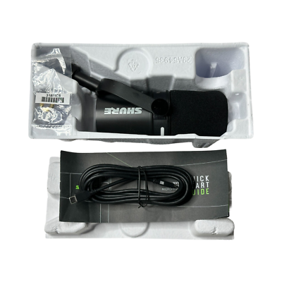 Shure MV7+ Podcast Microphone Enhanced Auto Level Audio Streaming