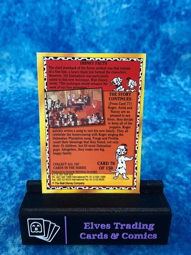 Disney Classics SINGLE Non-Sport Trading Card by Dynamic Marketing 1993 - Picture 154 of 326