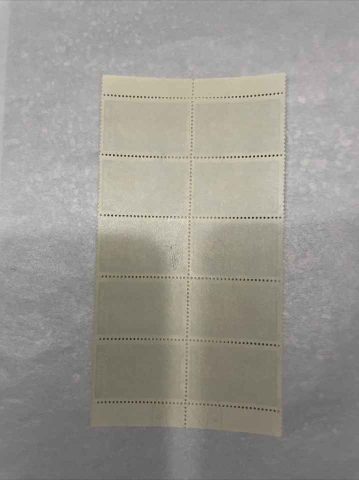 Bloco de 10 Gabão S#192 Festival Internacional de Artes Negras Máscara de Couro Bakota NH - Imagem 3 de 4