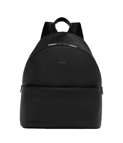 Matt & Nat Brave Medium Vegan Leather Convertible Backpack Crossbody Bag FW23-Sol-Brave-Black-1.jpg?v=  main image 3
