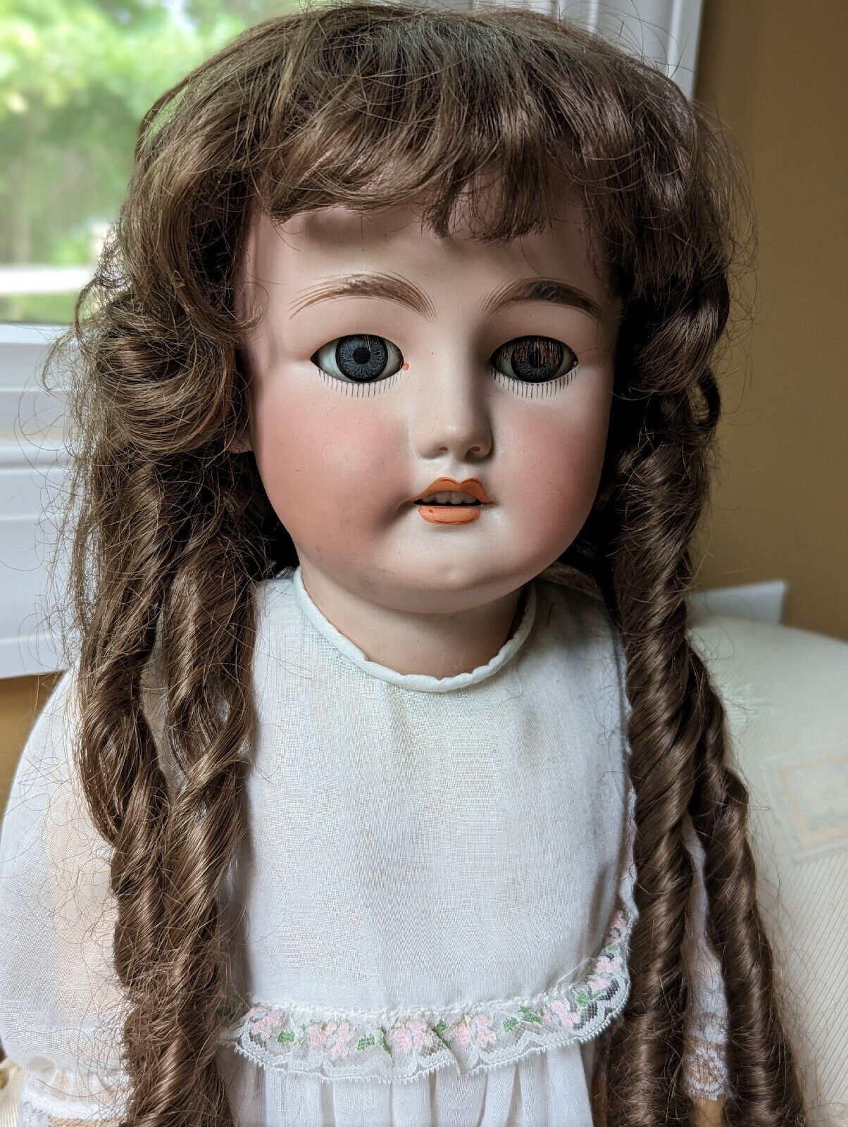 30" Antique Simon Halbig CM Bergmann Gorgeous German Bisque Doll 13 Doll Ring