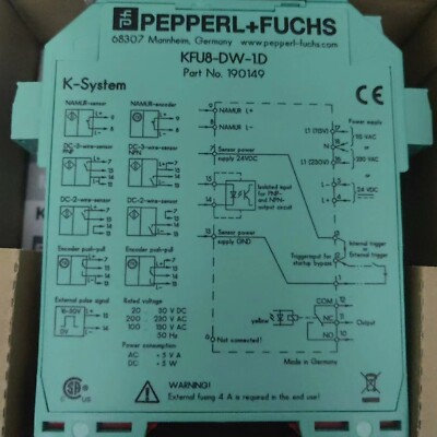 Pepperl+Fuchs   KFU8-DW-1.D    signal isolator safety barrier Brand New;/da