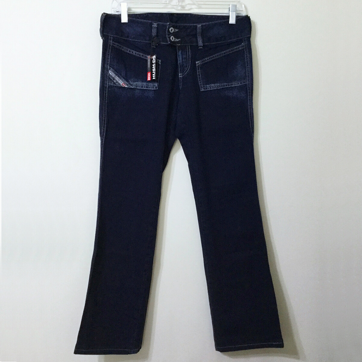 Diesel HUSH DS Straight Jeans Vintage 2002 Low Rise Tagged