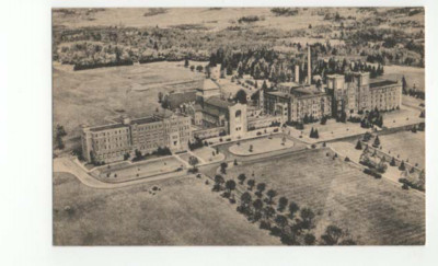 Vintage Postcard Aerial View College of St Scholastica Duluth MN
