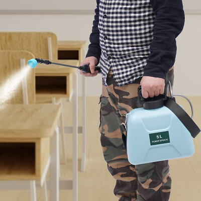 Electric Knapsack Pressure Sprayer 5L Garden Battery Cordless Weed Killer Crops