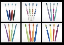 6 Toothbrushes Choose Color Style Adult Kids Made in USA
