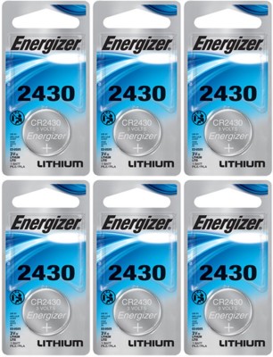 6 ECR2430 2430 CR2430 Energizer Lithium 3-Volt Coin CellBatteries Exp 2025
