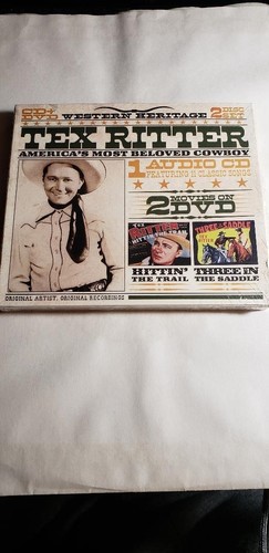 TEX RITTER Americas Most Beloved Cowboy NEW SEALED COPY 1- CD 1-DVD ...