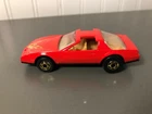 Vintage Mattel Hot Wheels Hot Ones Gold Wheels 80s Firebird Red