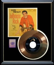 ELVIS PRESLEY JAILHOUSE ROCK 45 RPM GOLD RECORD NON RIAA AWARD RARE!