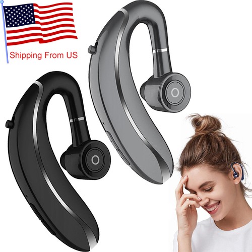 Wireless Earpiece Stereo Bluetooth Headset Earphone with Mic Noise Cancellation - Picture 1 of 14